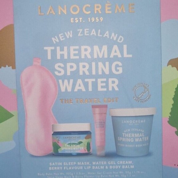 Brand New Lanocreme New Zealand Thermal Spring Water The Travel Edit Gift Box - Picture 10 of 12